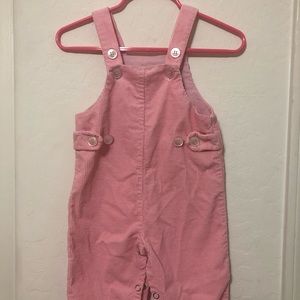 Pink corduroy overalls vintage